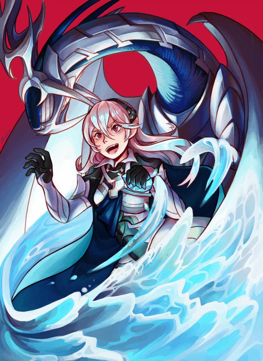 female corrin and corrin (fire emblem and 1 more) drawn by arclup