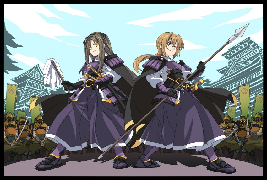 uesugi torako and uesugi katsuko (rance and 1 more) drawn by banzai_nekomimi