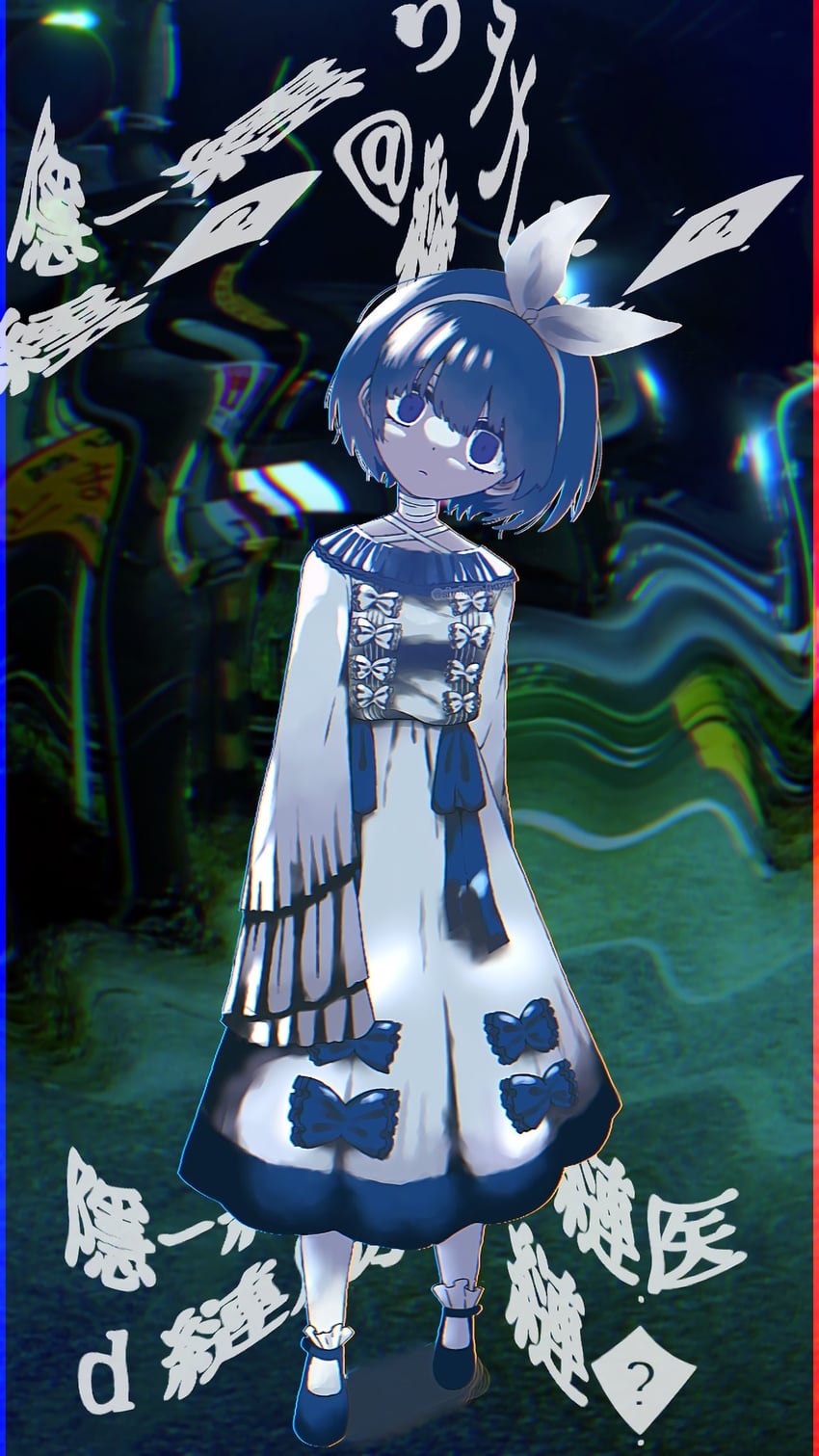 unnamed girl (indie utaite and 1 more) drawn by sirokuro_0929