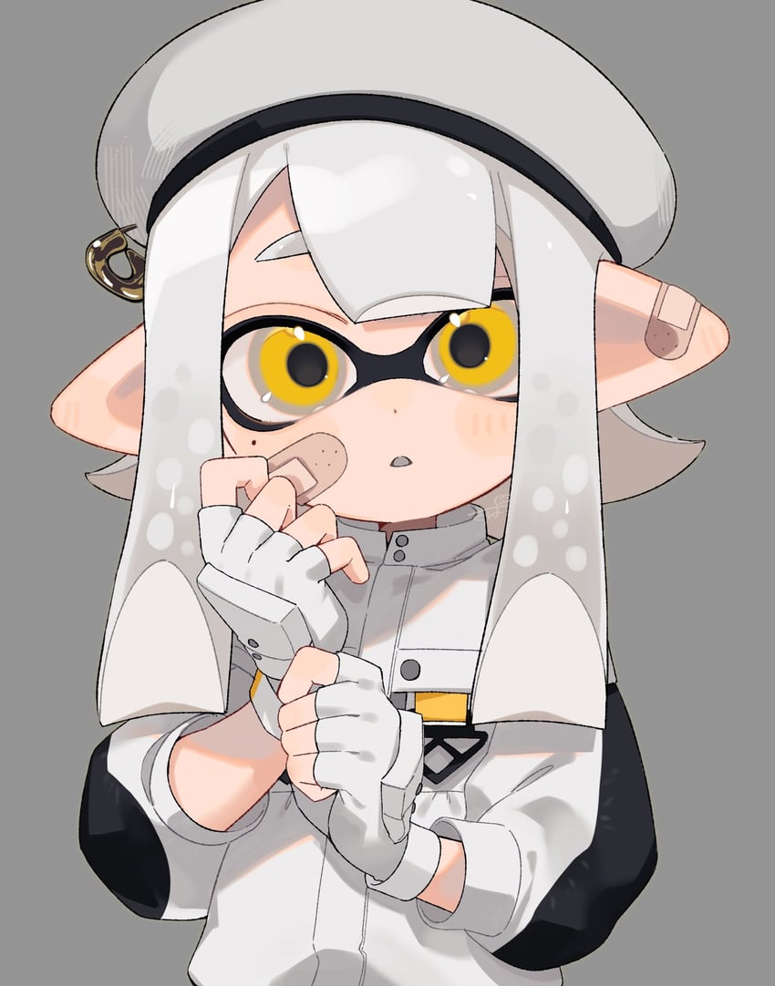 inkling player character and inkling girl (splatoon) drawn by sabata_saba