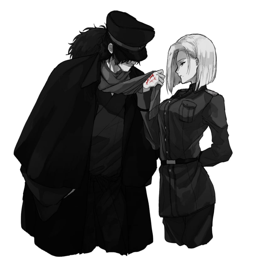 okada izou and major reiter (fate and 1 more) drawn by nekoyamiyako