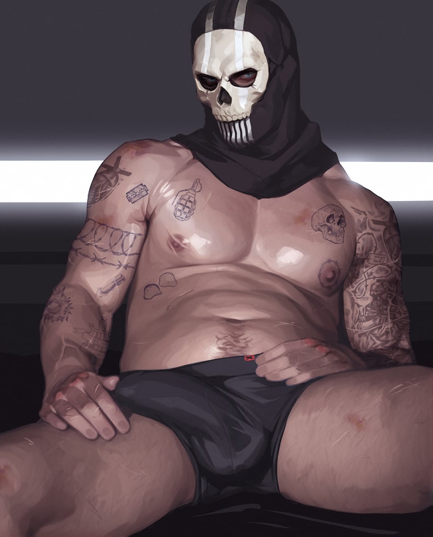 ghost (call of duty and 1 more) drawn by voidbringerr