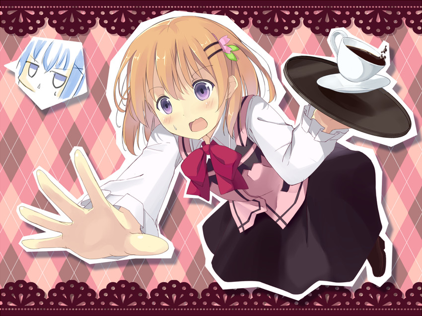 kafuu chino and hoto cocoa (gochuumon wa usagi desu ka?) drawn by ashima_(roro046)