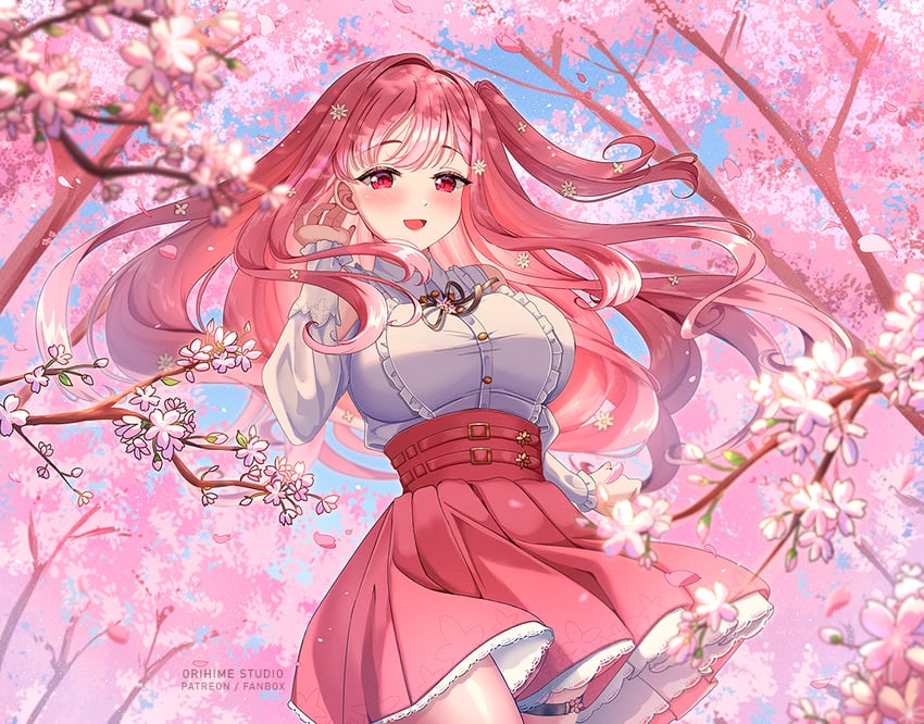 mori calliope (hololive and 1 more) drawn by orihimestudio