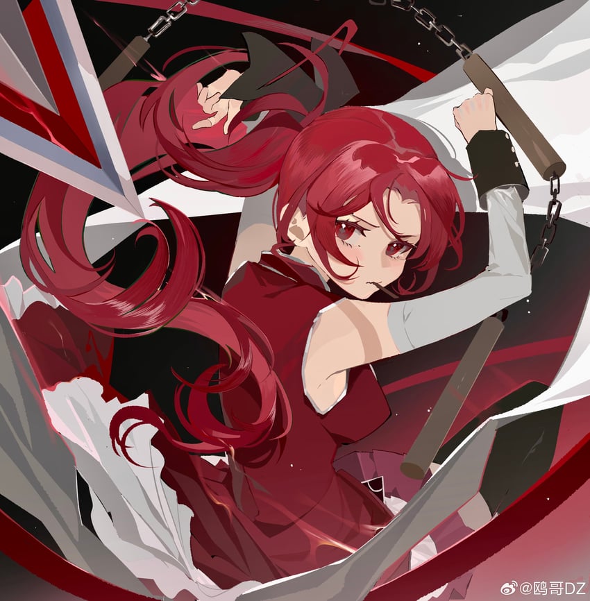 sakura kyoko (mahou shoujo madoka magica) drawn by ouge_dz
