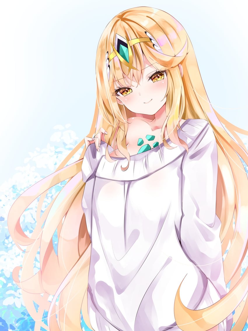 mythra (xenoblade chronicles and 1 more) drawn by nanase_nao