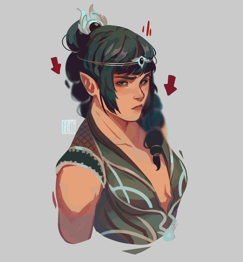 shadowheart (dungeons & dragons and 2 more) drawn by cherriielle