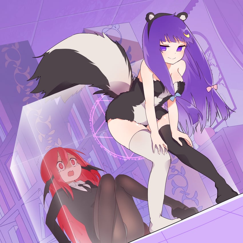 patchouli knowledge and koakuma (touhou and 1 more) drawn by 13o