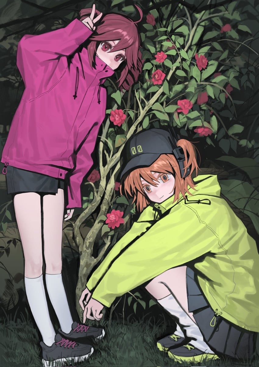 kasane teto and adachi rei (utau and 1 more) drawn by madoka066