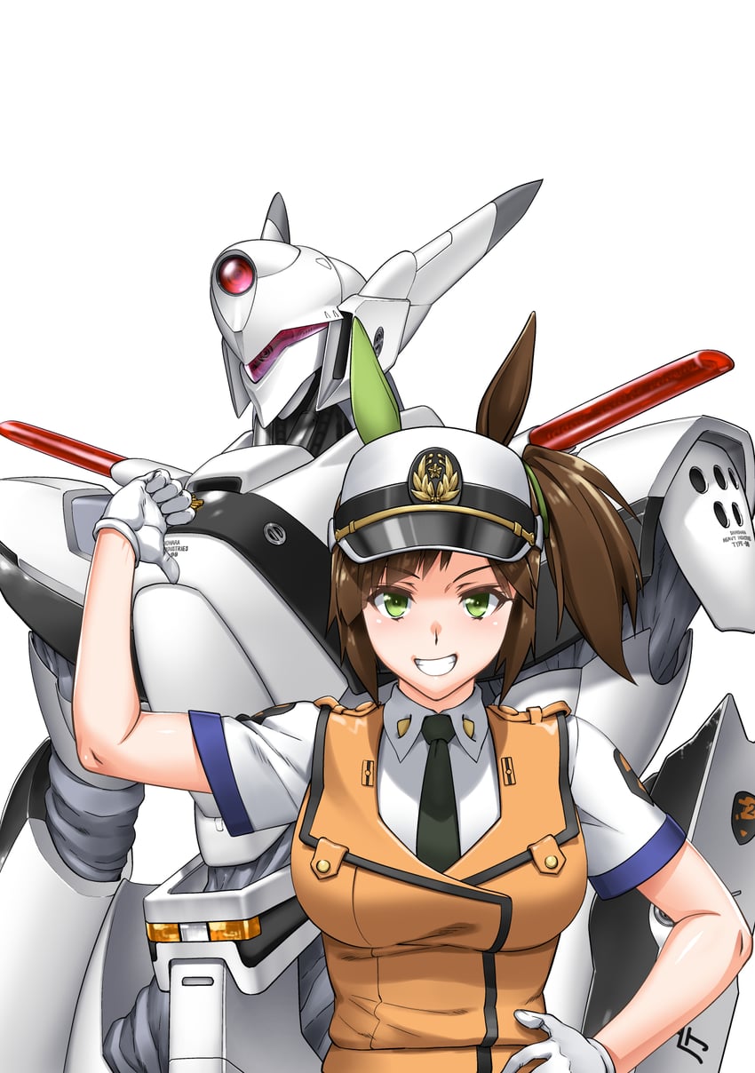 ines fujin and av-xo type zero (umamusume and 1 more) drawn by henshako