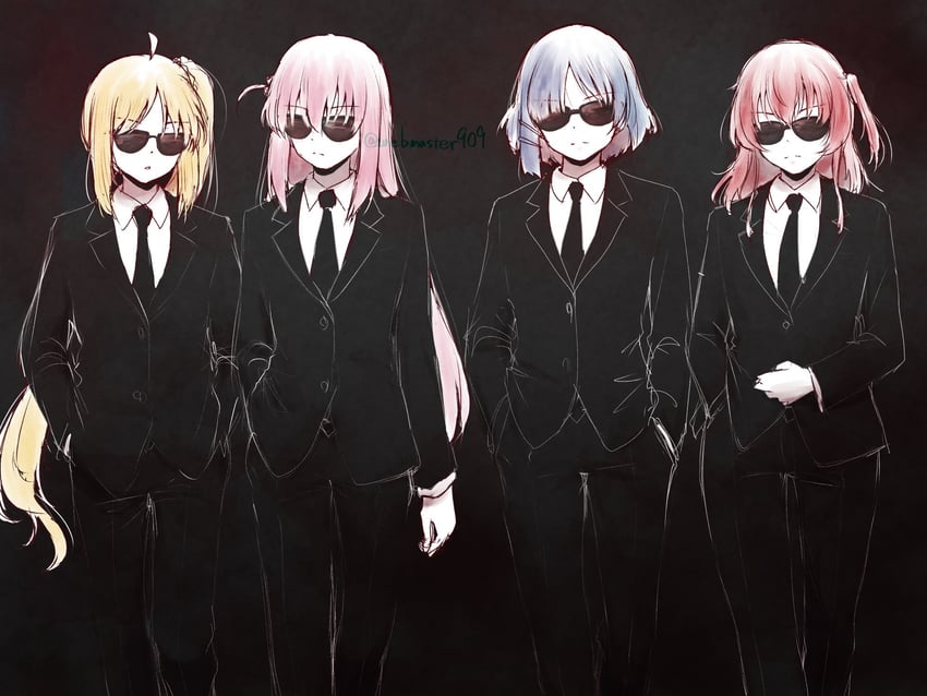 gotoh hitori, kita ikuyo, ijichi nijika, and yamada ryo (bocchi the rock!) drawn by katsuragi_(webmaster909)