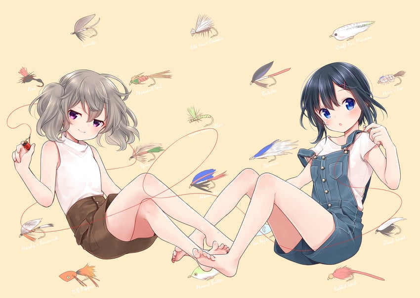yoshinaga koi and minagi hiyori (slow loop) drawn by uchino_maiko