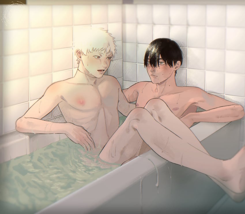 indou hikaru and tsujinaka yoshiki (hikaru ga shinda natsu) drawn by k1tr_jun