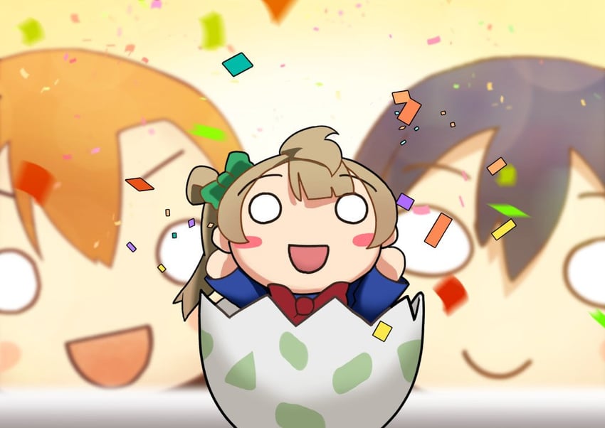 sonoda umi, minami kotori, and kosaka honoka (love live! and 1 more) drawn by redame