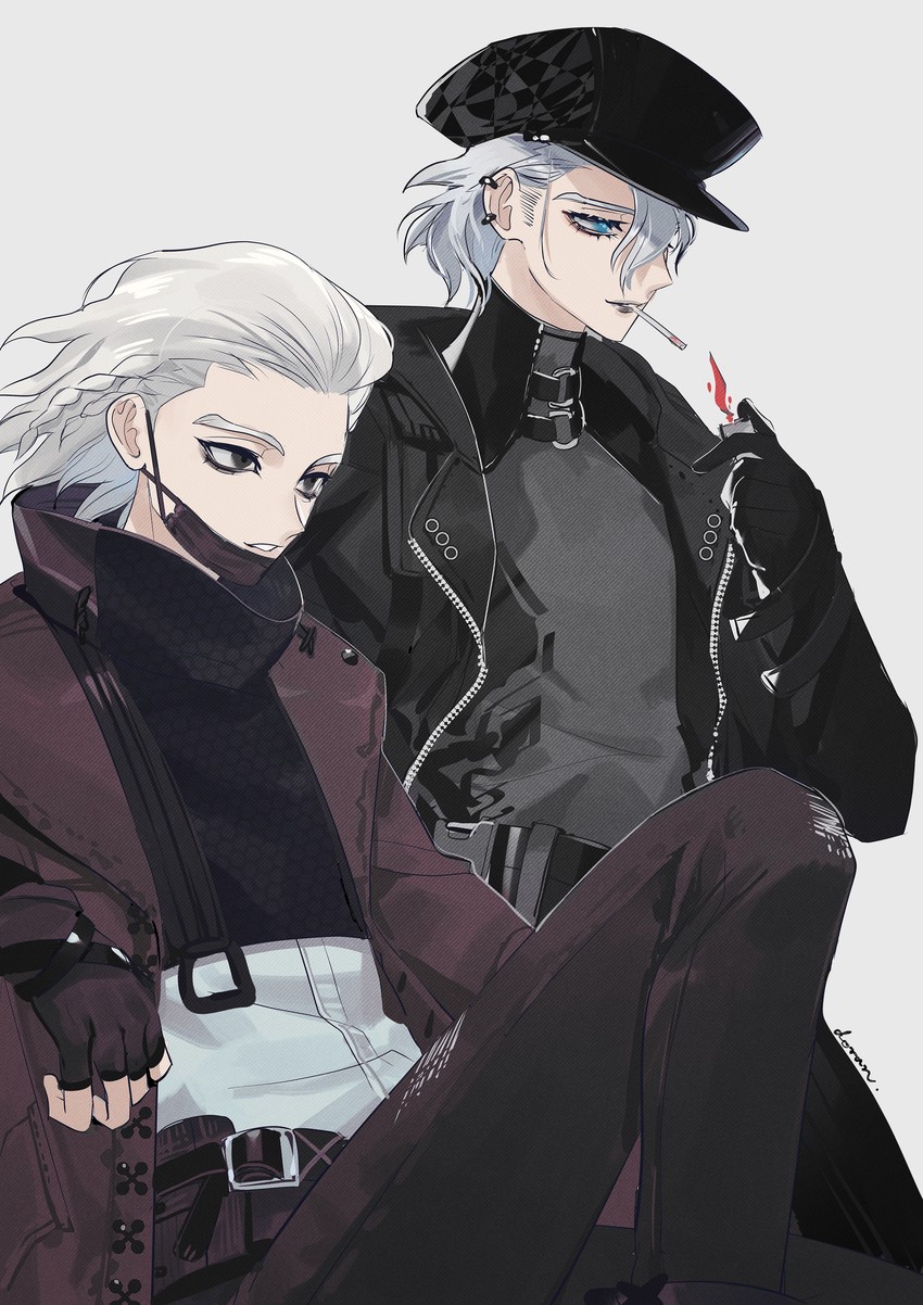 stanley snyder and xeno (dr. stone) drawn by doran_(doran7280)
