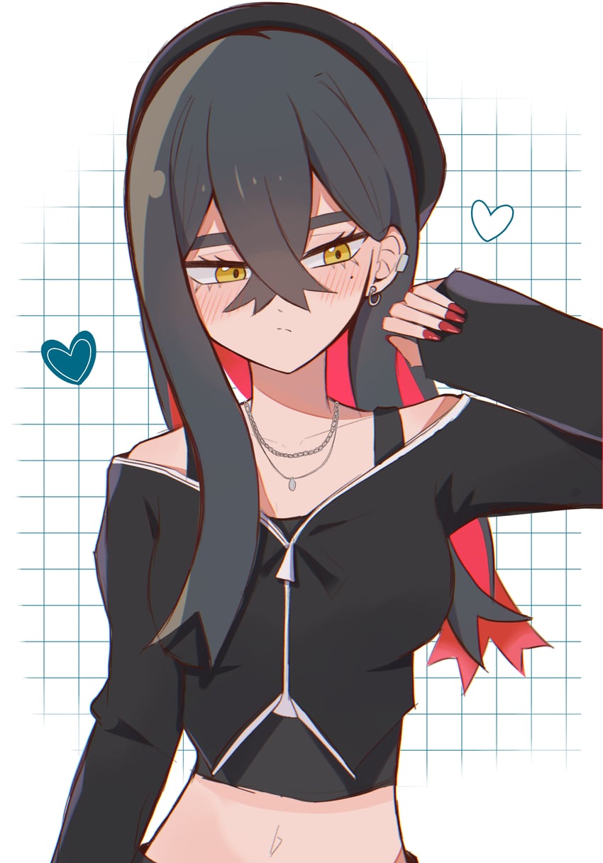 carmine (pokemon and 1 more) drawn by hasu_175
