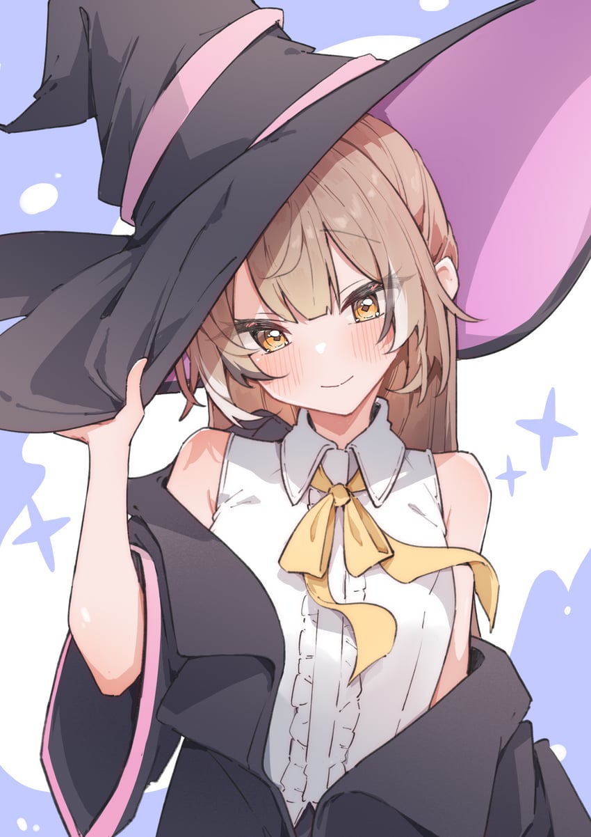 nanashi mumei and elaina (hololive and 2 more) drawn by airenif