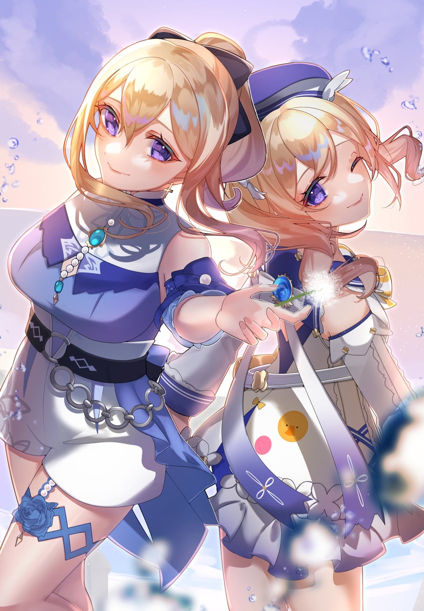 barbara and jean (genshin impact) drawn by natsuki_yoru