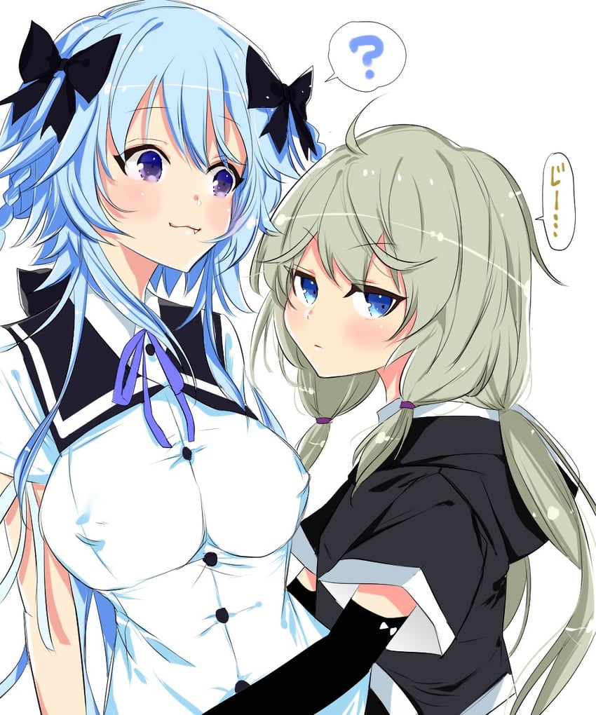 mori tatsuki and kanabako misora (assault lily) drawn by kikikaikai_(kikikaikai_chan)