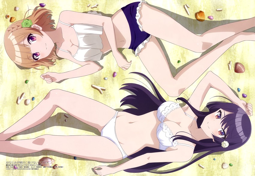 shida kuroha and kachi shirokusa (megami magazine and 1 more) drawn by matsumoto_megumi_(animator)