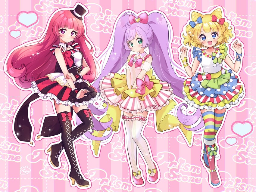 manaka laala, minami mirei, and hojo sophy (pretty series and 1 more) drawn by chii_(chi_pppuri)