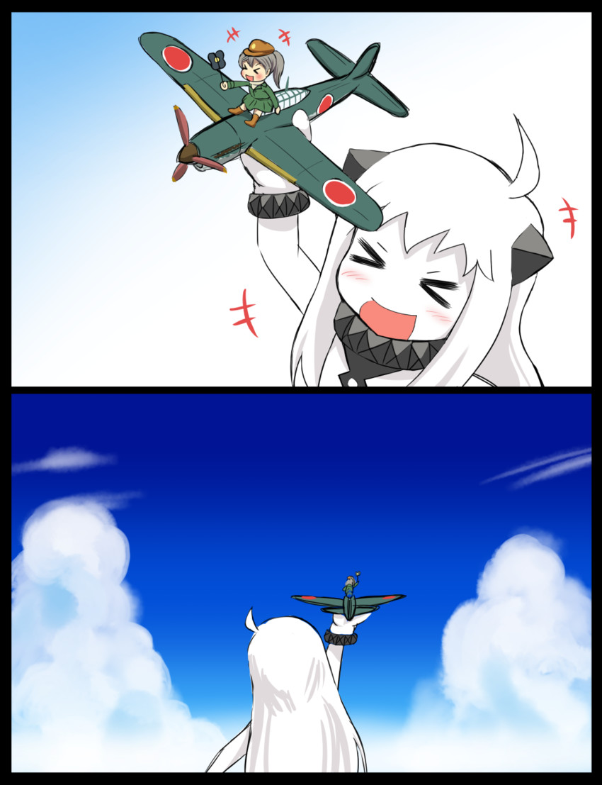 northern ocean princess, fairy, and suisei (kantai collection) drawn by tsukemon