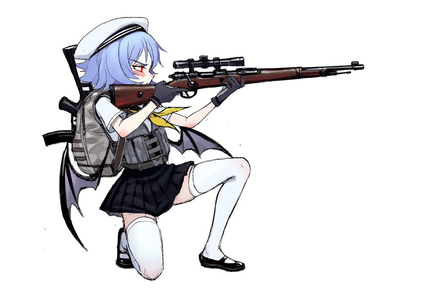 remilia scarlet (touhou and 1 more) drawn by fkey