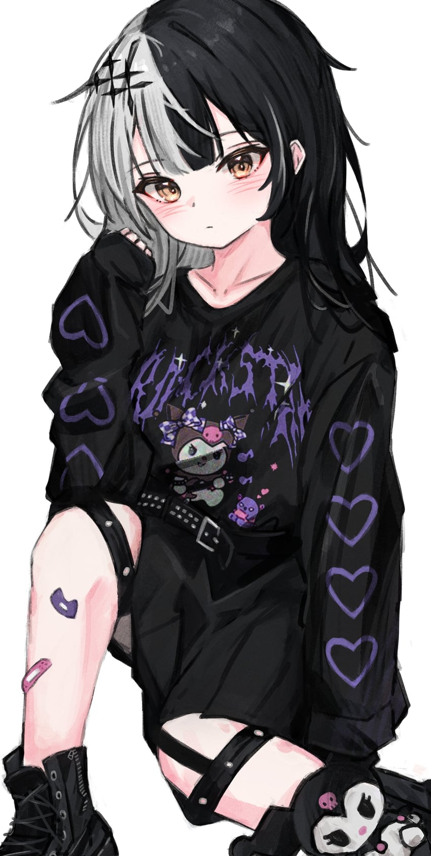 shiori novella, kuromi, and baku (hololive and 3 more) drawn by akarinnndesu