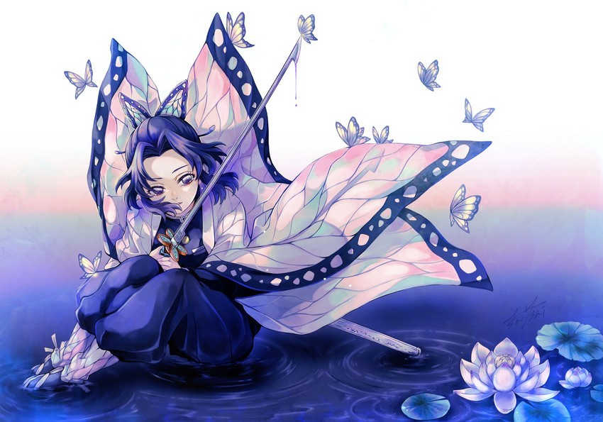 kochou shinobu (kimetsu no yaiba) drawn by shishi_(eai_make)