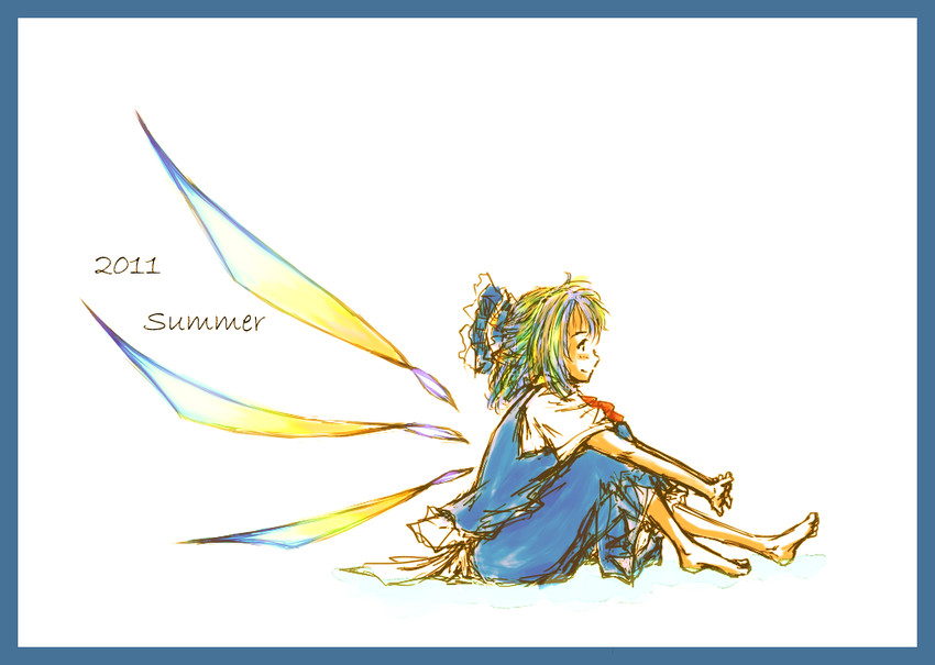 cirno (touhou) drawn by daro