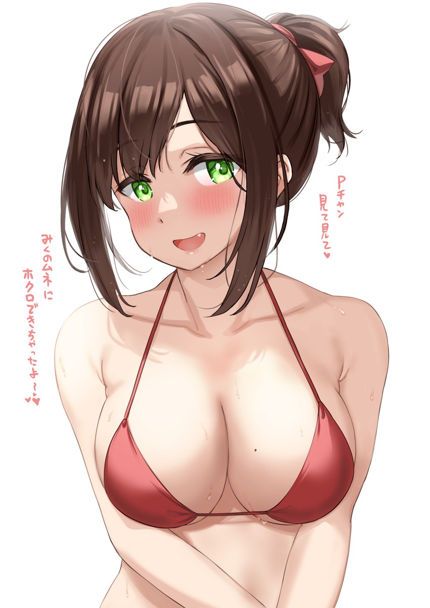 maekawa miku (idolmaster and 1 more) drawn by kibihimi