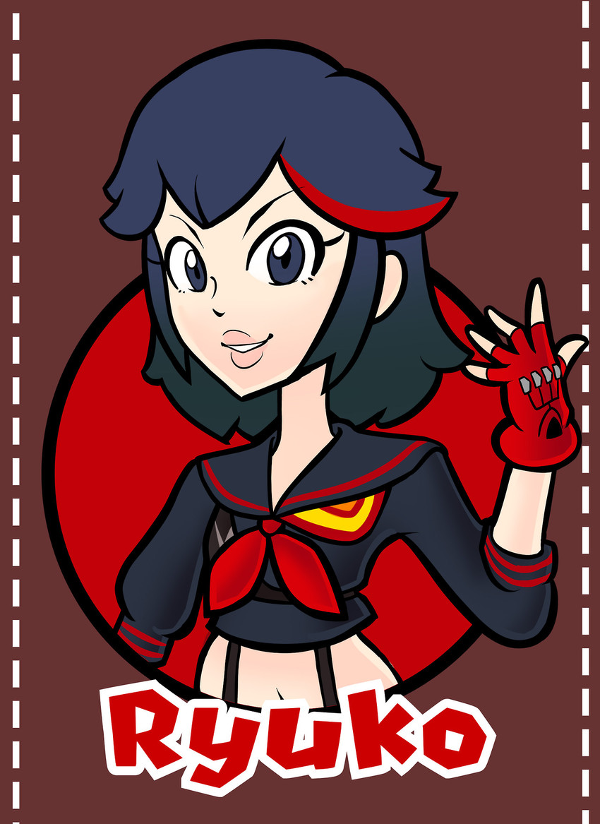 matoi ryuuko and senketsu (mario and 1 more) drawn by triple-q