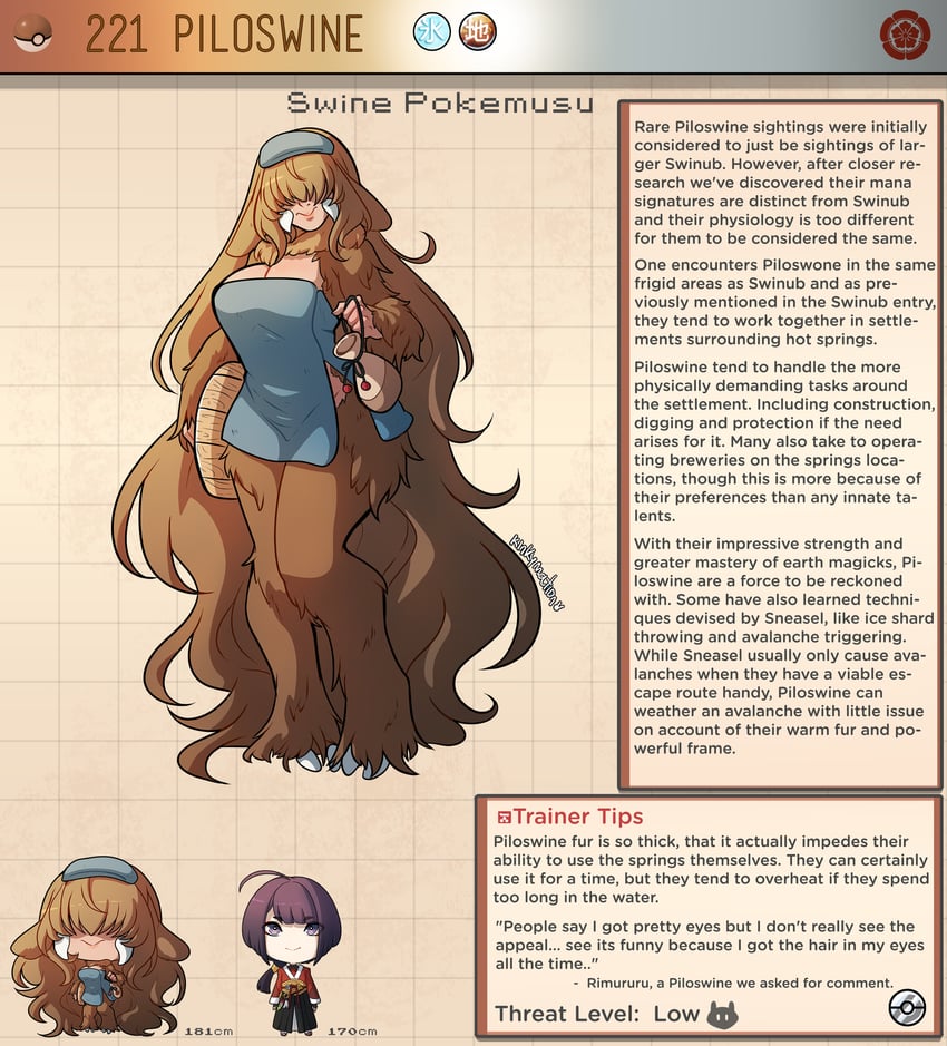 piloswine (pokemon) drawn by kinkymation