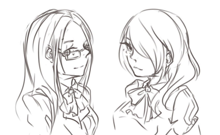 kirijou mitsuru and fushimi chihiro (persona and 1 more) drawn by chibibro