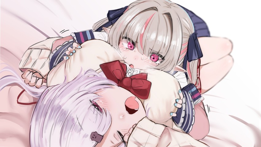 makaino ririmu and shiina yuika (nijisanji) drawn by utsusumi_kio