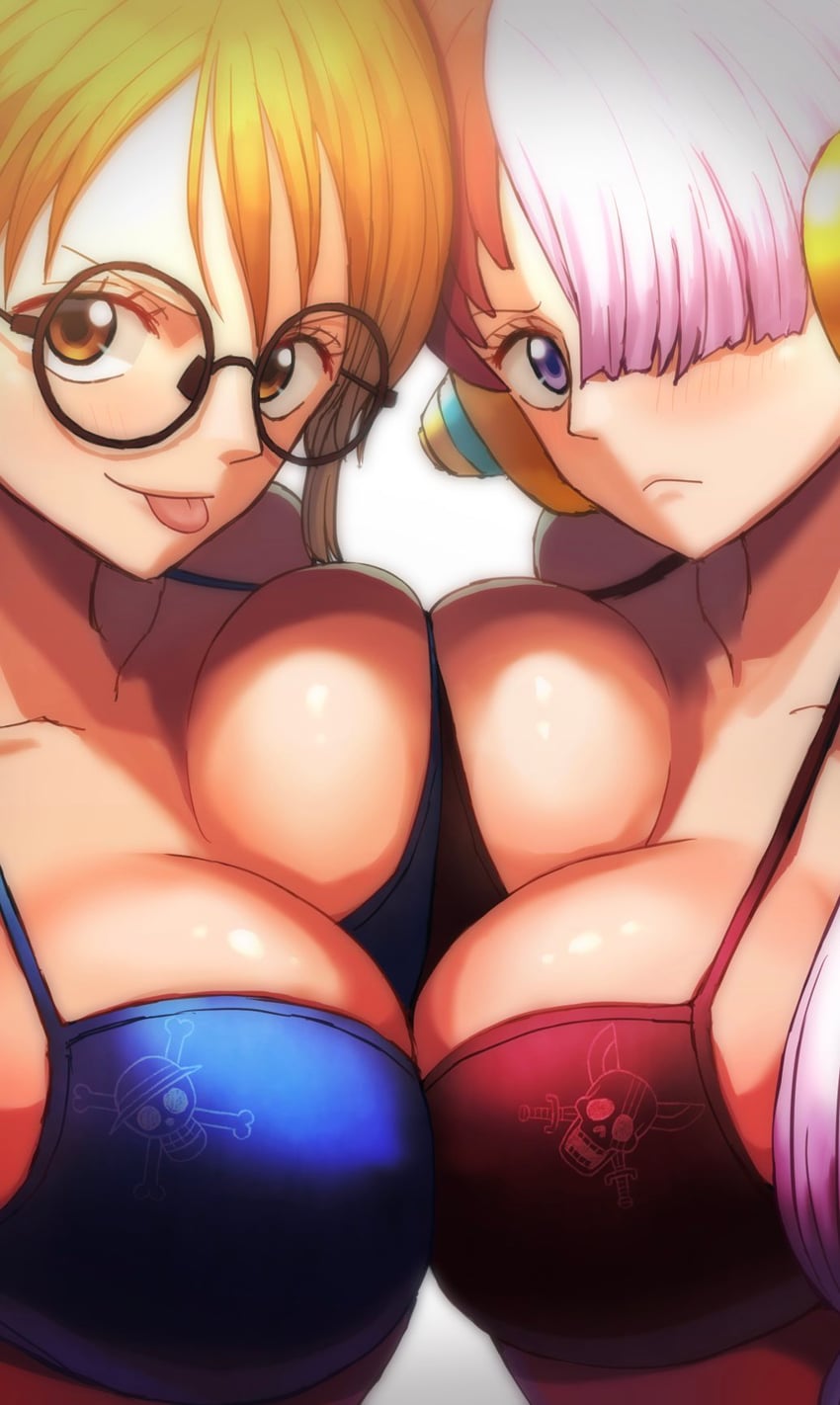 nami and uta (one piece and 1 more) drawn by didd_ley