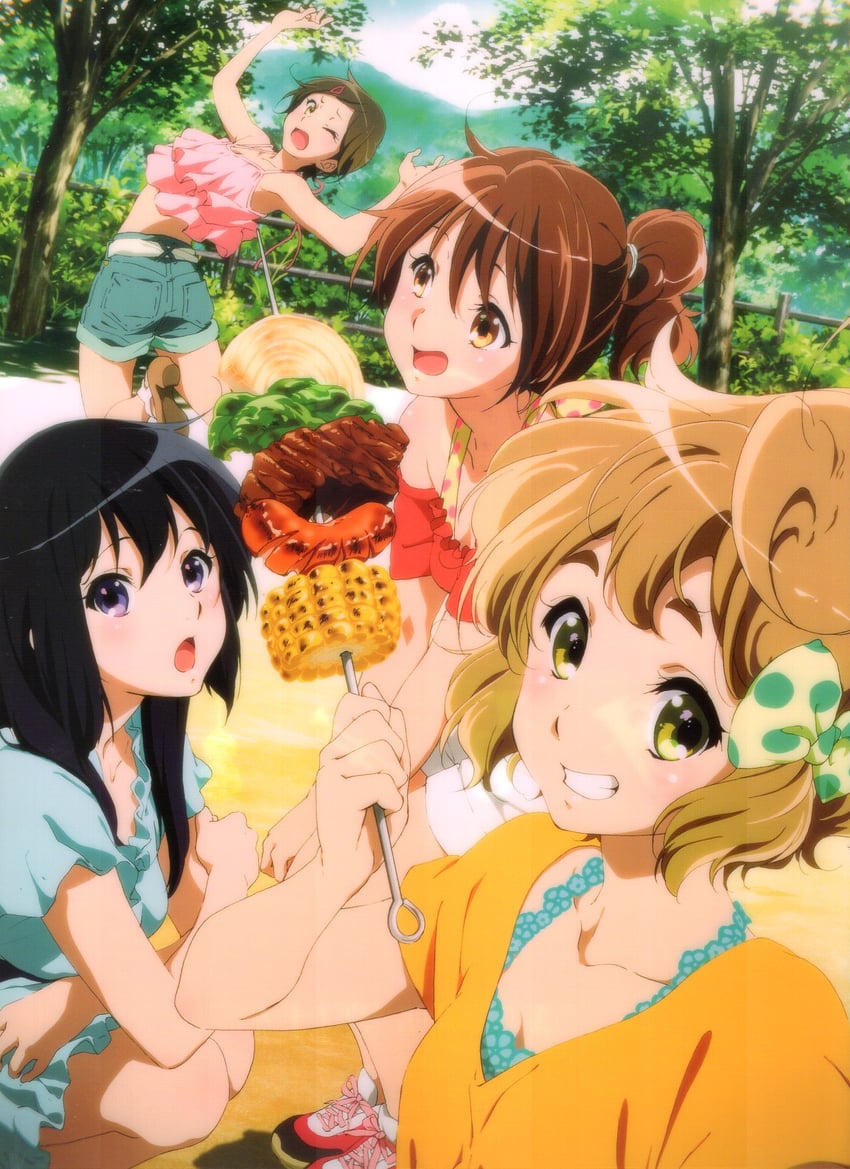 oumae kumiko, kousaka reina, kawashima sapphire, and katou hazuki (hibike! euphonium) drawn by ikeda_shouko
