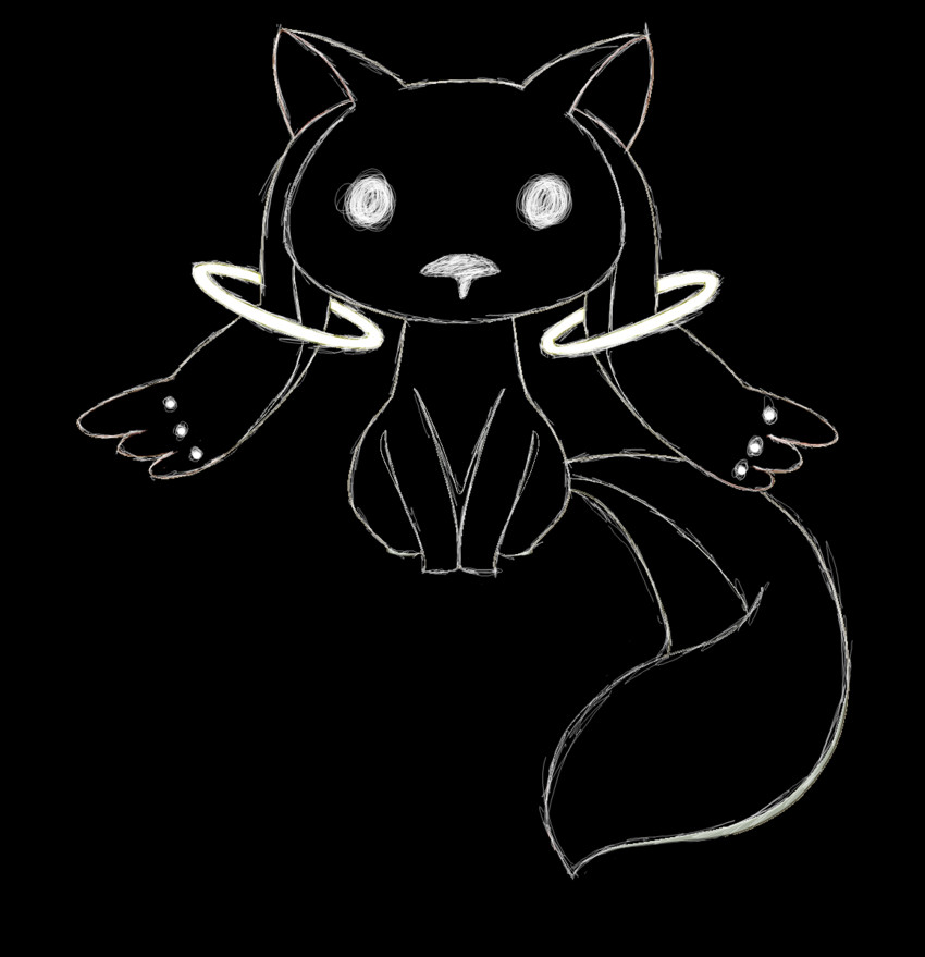 kyubey and antispiral (mahou shoujo madoka magica and 1 more)