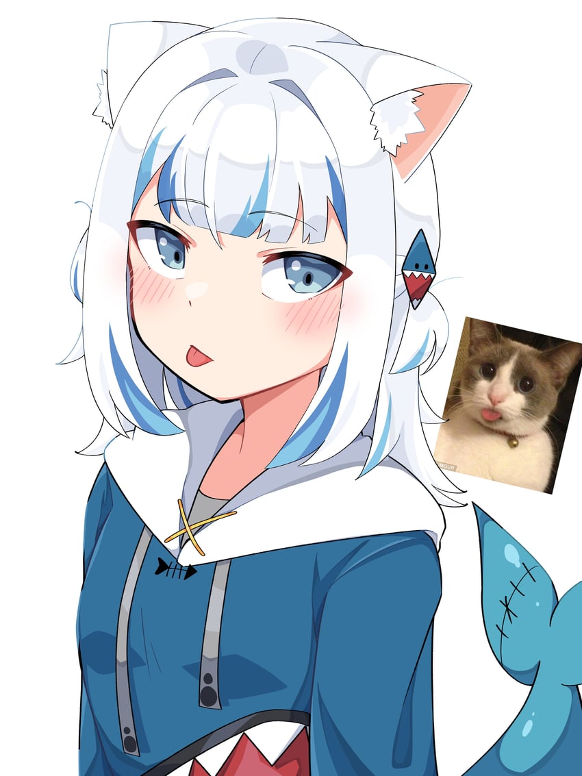 gawr gura (hololive and 1 more) drawn by skkazu1