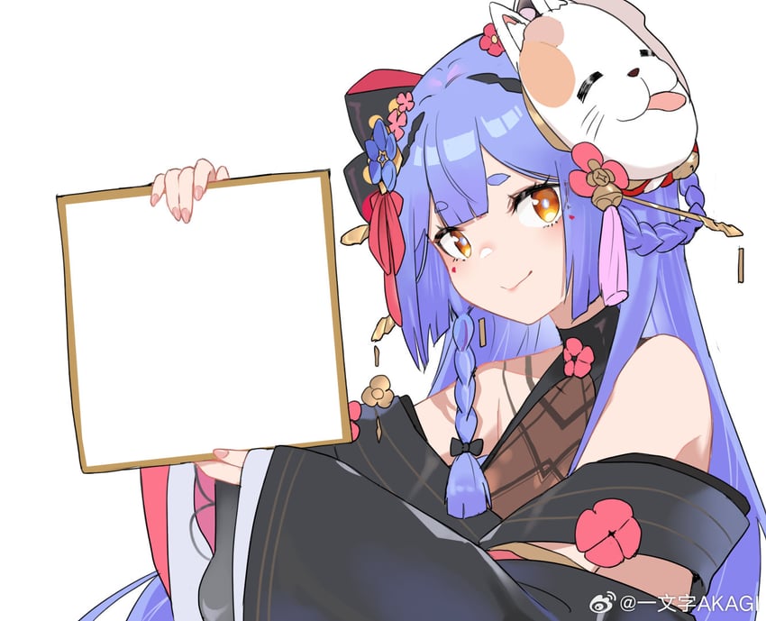 azusa (nijisanji and 2 more) drawn by yiwenzi_akagi