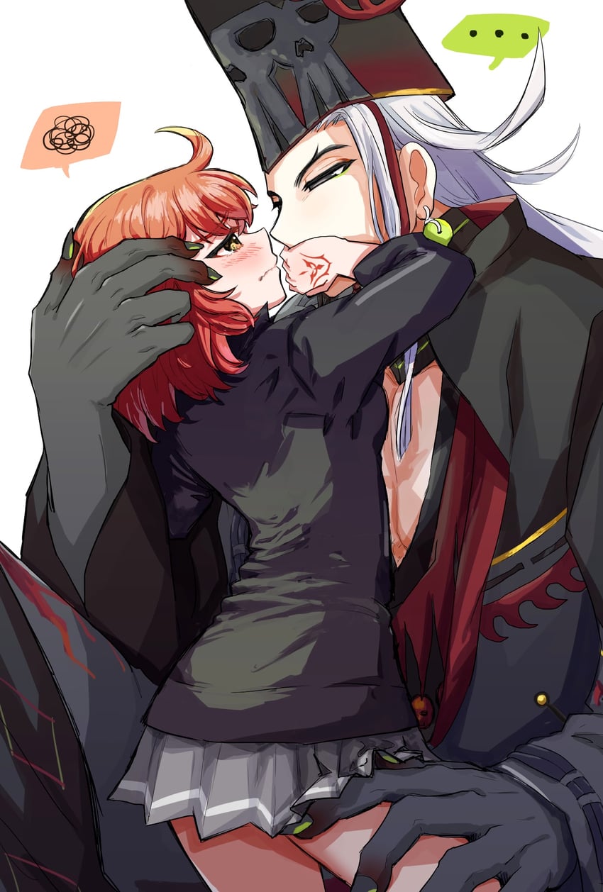 fujimaru ritsuka and ashiya douman (fate and 1 more) drawn by 9nodm_615