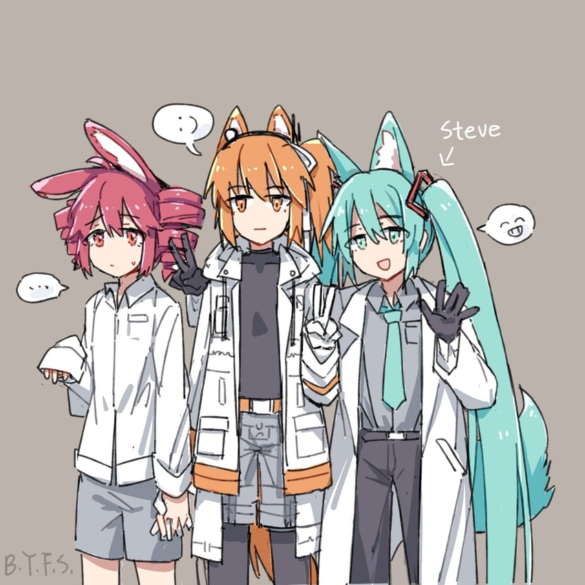 hatsune miku, kasane teto, and adachi rei (vocaloid and 2 more) drawn by frontiersun