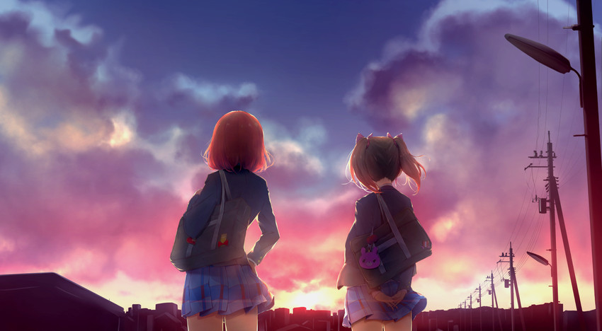 nishikino maki and yazawa nico (love live! and 1 more) drawn by marshall_(wahooo)
