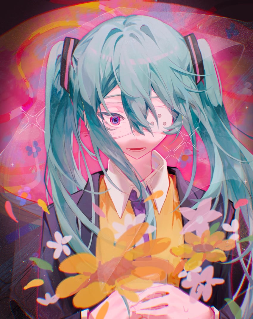 hatsune miku (vocaloid and 1 more) drawn by shai61384166010