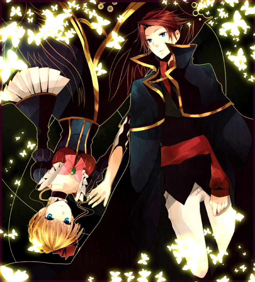beatrice and ushiromiya battler (umineko no naku koro ni) drawn by kinatsu_souju