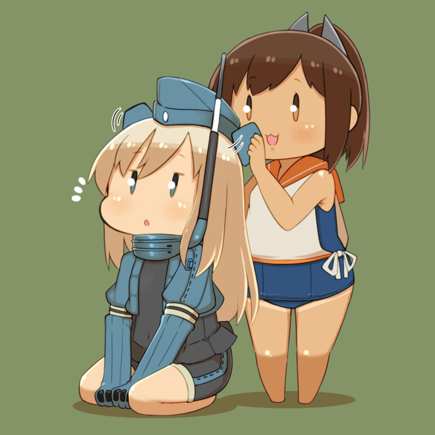 i-401 and u-511 (kantai collection) drawn by capriccyo