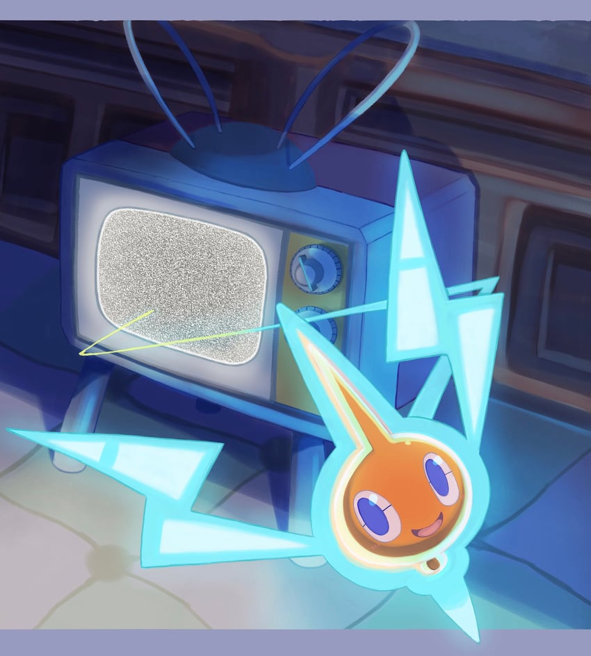 rotom (pokemon and 1 more) drawn by dragon_star213