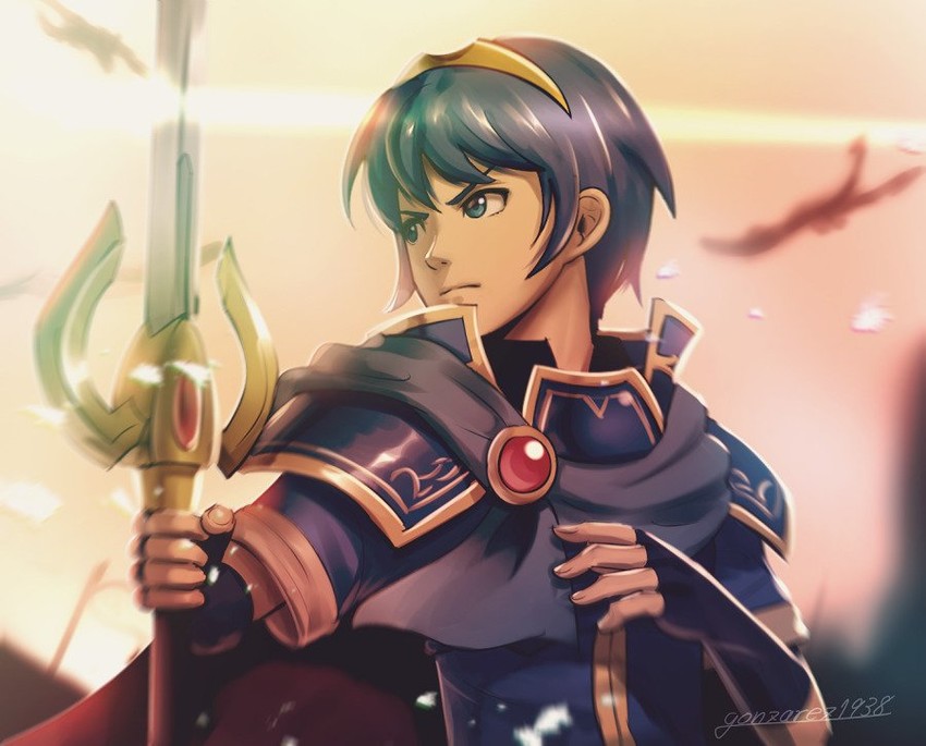 marth (fire emblem and 1 more) drawn by gonzarez