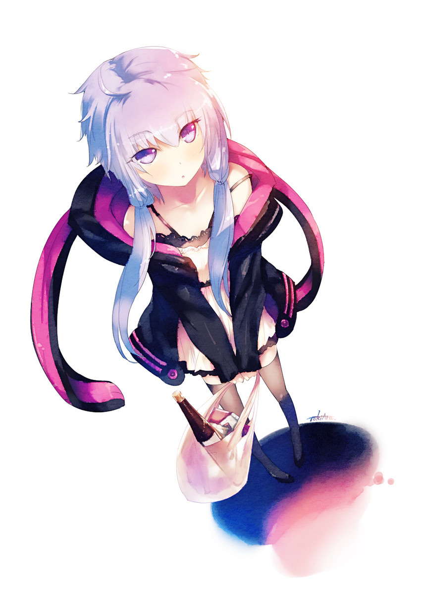 yuzuki yukari (vocaloid and 1 more) drawn by tokiame