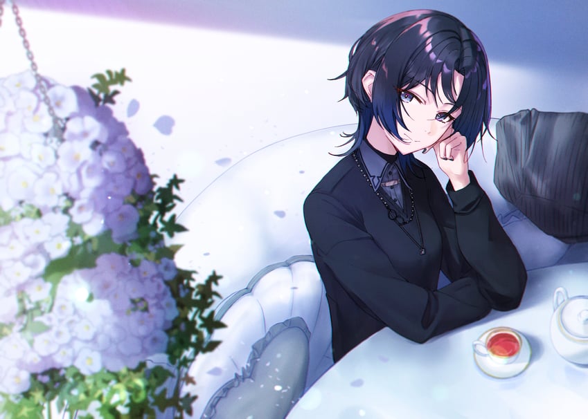 hiodoshi ao (hololive and 1 more) drawn by huuukky